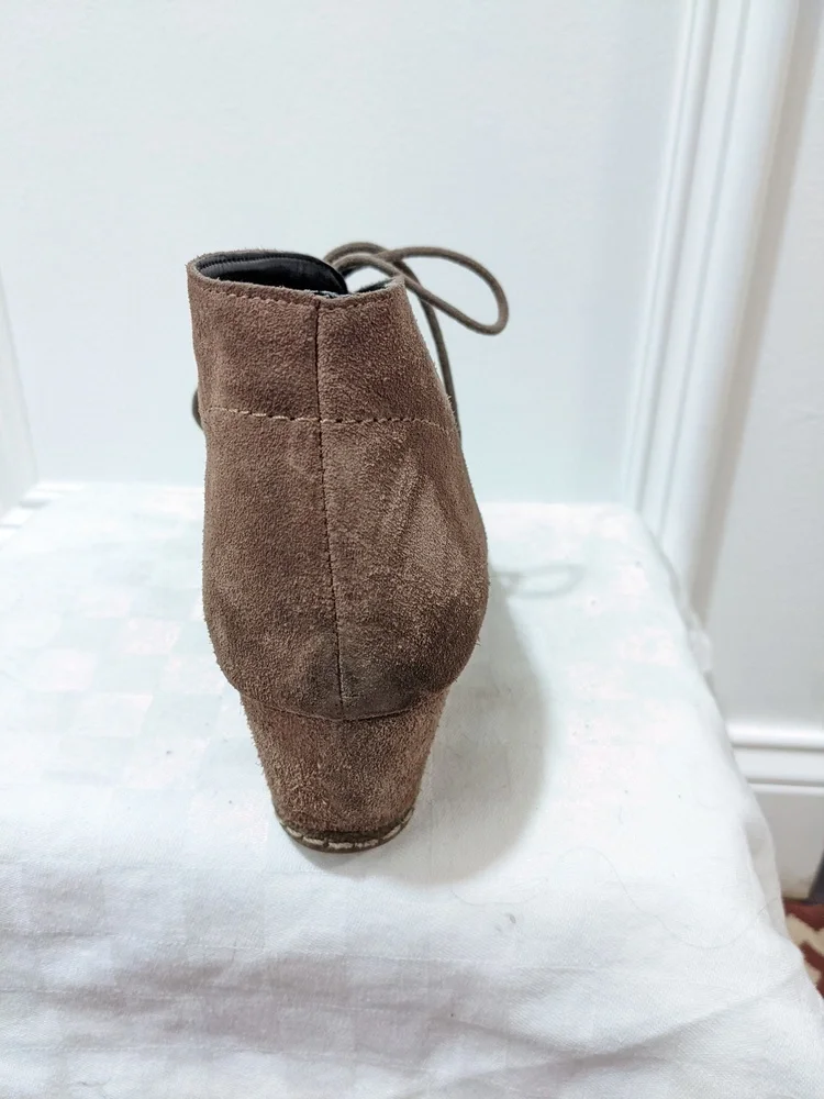 Suede wedges by Franco Sarto